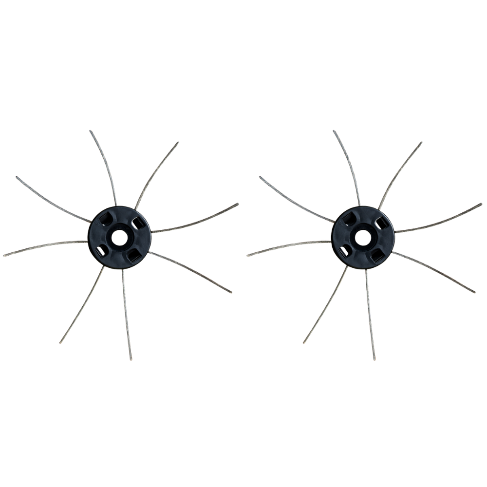 Lot de 2 lames rotofil (câble inox plastifié)