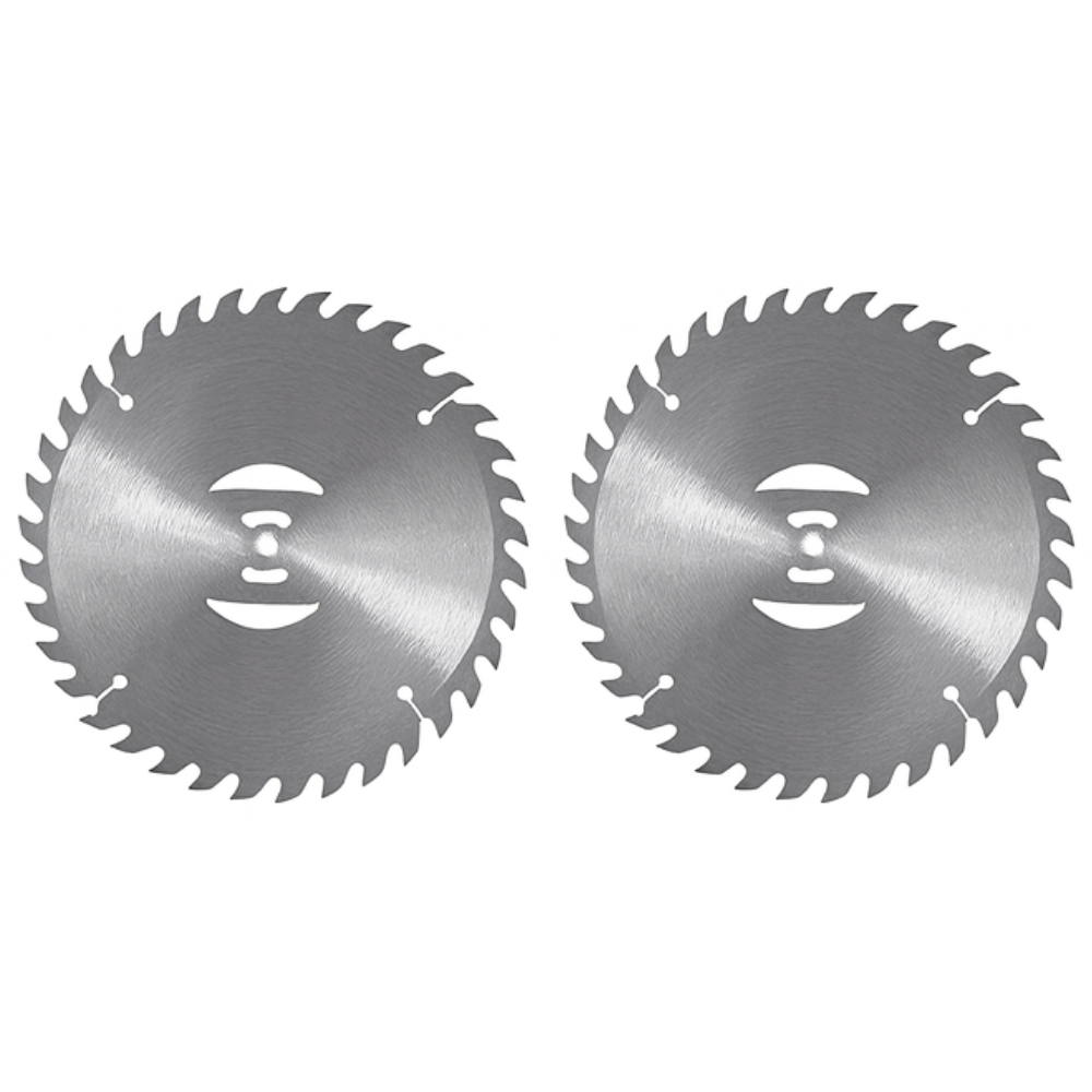 Lot de deux disques dentés inox