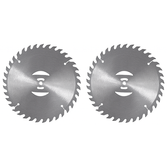 Lot de deux disques dentés inox
