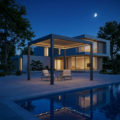 Pergola bioclimatique aluminium Solythis