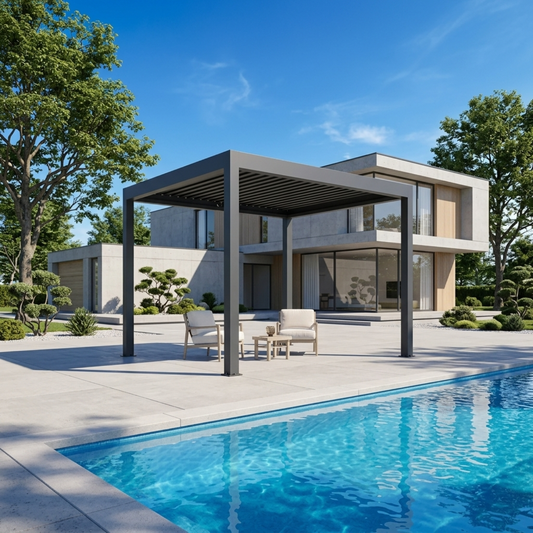 Pergola bioclimatique aluminium Solythis