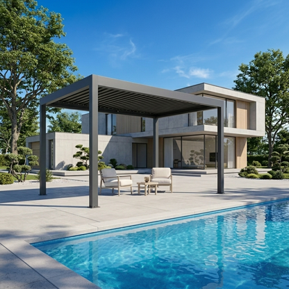 Pergola bioclimatique aluminium Solythis