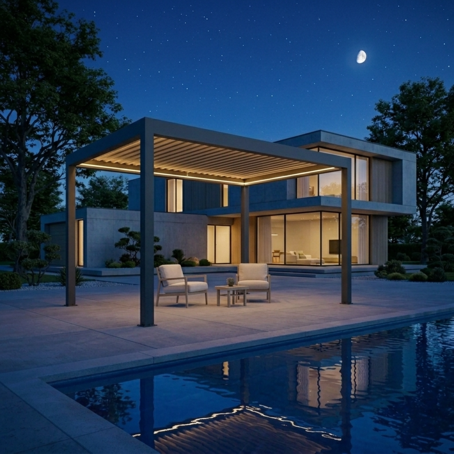 Pergola bioclimatique aluminium Solythis