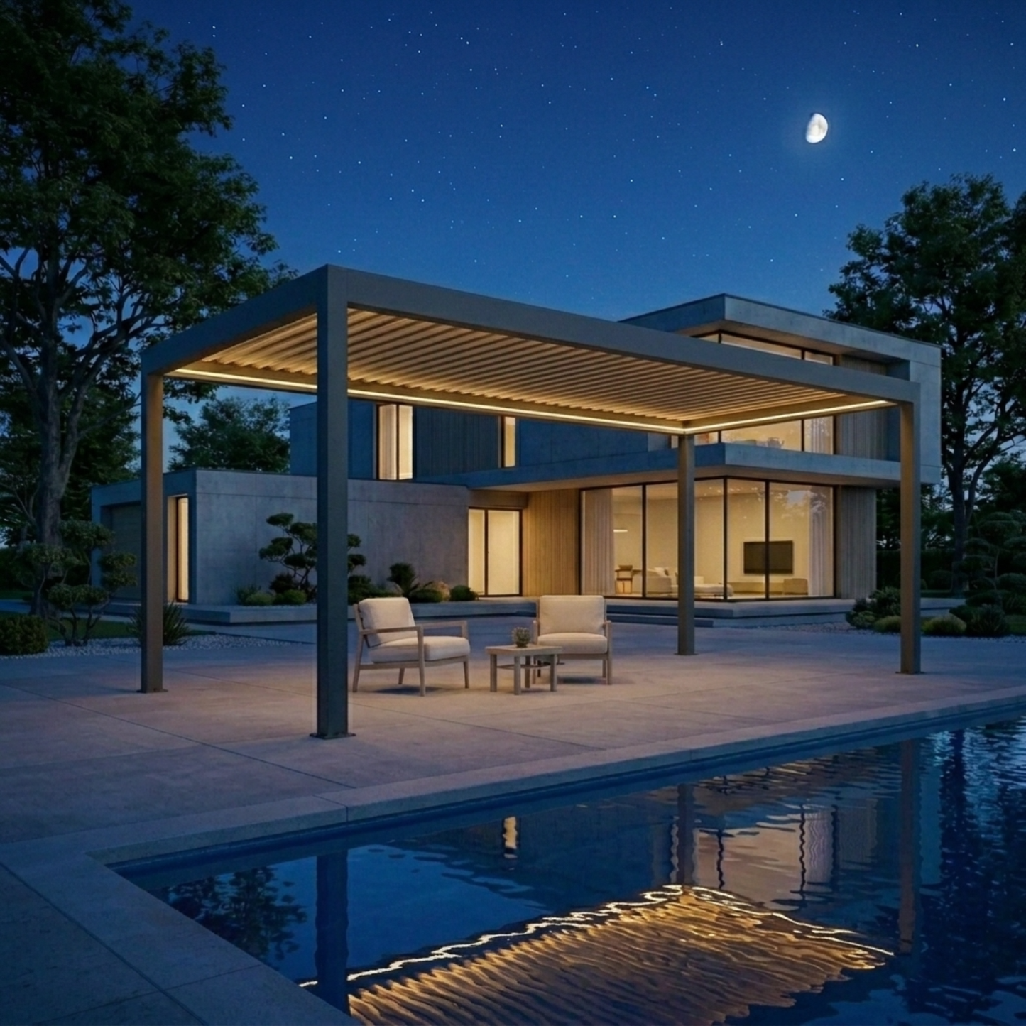 Pergola bioclimatique aluminium Solythis