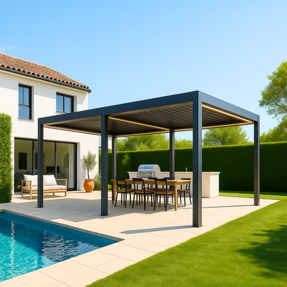Pergola bioclimatique aluminium Solythis