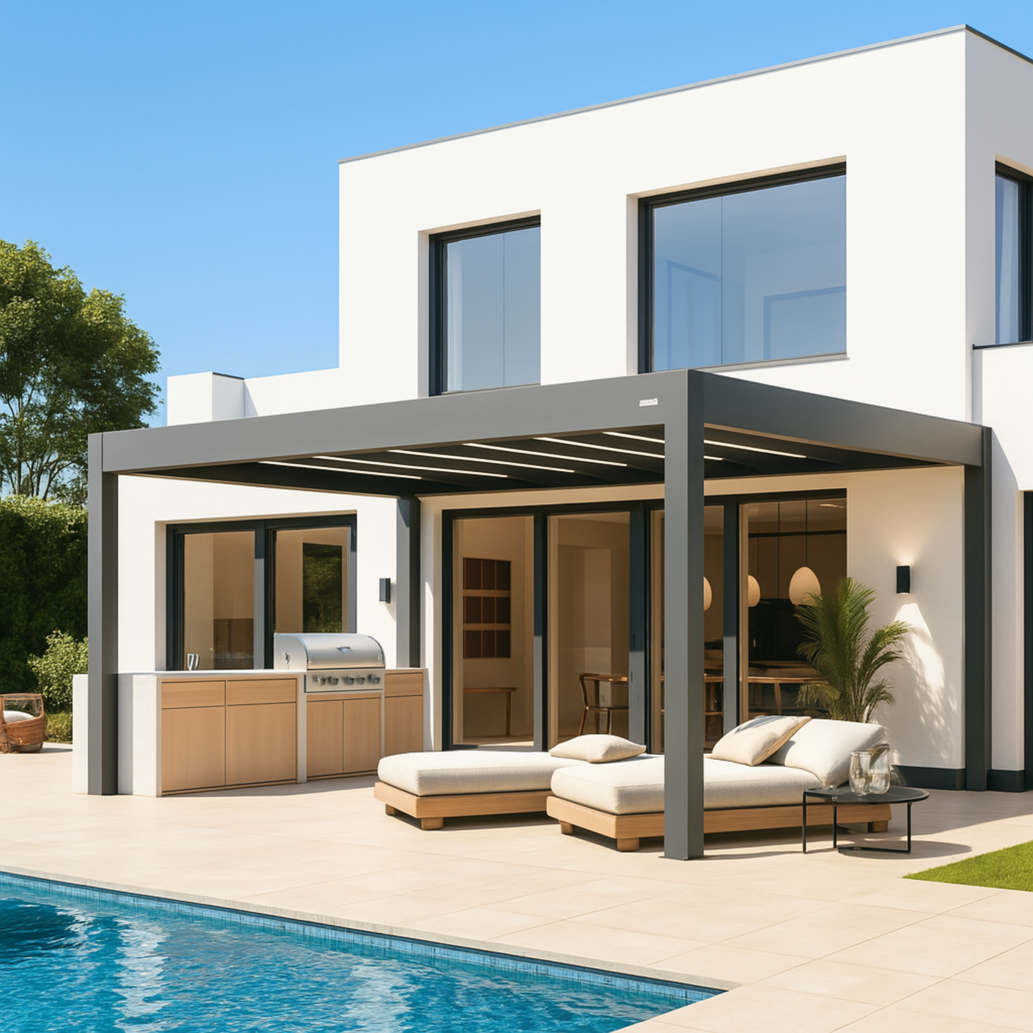 Pergola bioclimatique aluminium Solythis