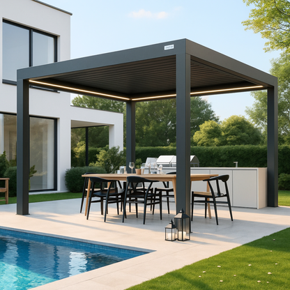 Pergola bioclimatique aluminium Solythis